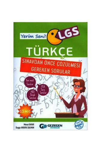 LGS Türkçe Sınavdan Önce Çözülmesi Gereken Sorular - Mesut Bayar - Gez