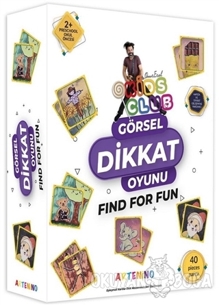 Görsel Dikkat Oyunu - Find For Fun Onur Erol Kids Club - - Artenino