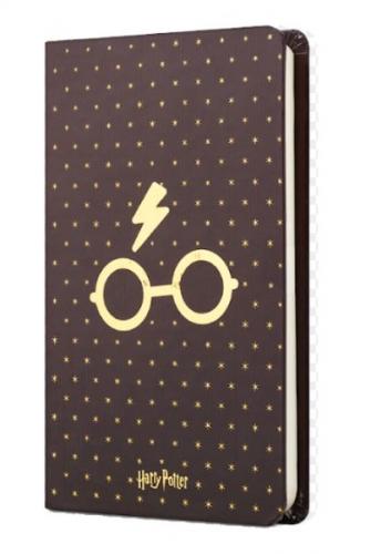 Harry Potter Sert Kapak Mini Defter Gözlük Bordo - - Mabbels