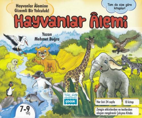 Hayvanlar Alemi Seti (10 Kitap Takım) - Mehmet Buğra - Talas Yayınları