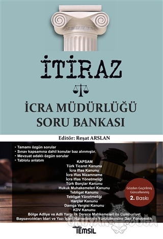 İtiraz İcra Müdürlüğü Soru Bankası - Reşat Arslan - Temsil Kitap