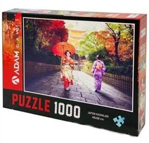 Japon Kızları 1000 Parça Puzzle (48x68) - - Adam Games