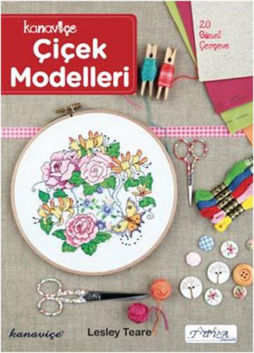 Kanaviçe Çiçek Modelleri - Lesley Teare - Tuva Yayıncılık
