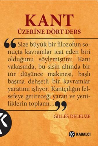 Kant Üzerine Dört Ders - Gilles Deleuze - Kabalcı Yayınevi