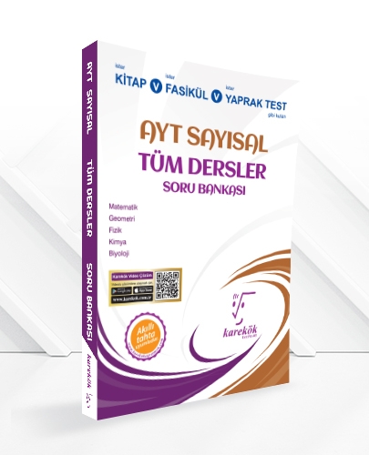 AYT Sayısal Tüm Dersler Soru Bankası - Fatih Türkmen - Karekök Yayıncı