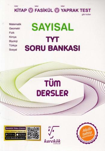 TYT Sayısal Tüm Dersler Soru Bankası - Murat Kalelioğlu - Karekök Yayı