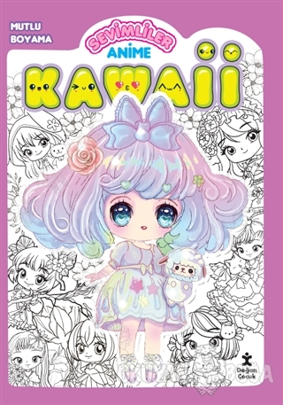 Kawaii Anime Mutlu Boyama 1 - Mor - Kolektif - Doğan Egmont Yayıncılık