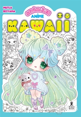 Kawaii Anime Mutlu Boyama 2 - Yeşil - Kolektif - Doğan Egmont Yayıncıl