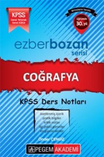 KPSS Ezberbozan Coğrafya Ders Notları - Önder Cengiz - Pegem Akademi Y