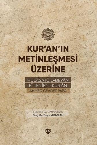Kur'an'ın Metinleşmesi Üzerine - Ahmed Cevdet Paşa - Türkiye Diyanet V