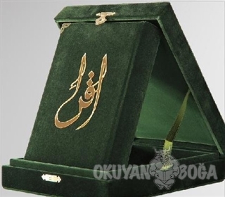Kur'an-ı Kerim (Hafız Boy-Kadife Kutulu Yeşil Renk) (Ciltli) - Muhamme