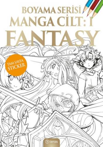 Manga Boyama Cilt I: Fantasy - Kolektif - Teras Kitap