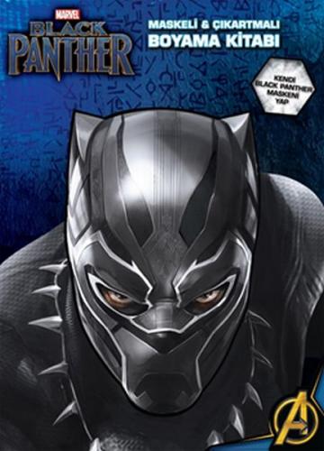 Marvel Black Panther Maskeli ve Çıkartmalı Boyama Kitabı - Kolektif - 