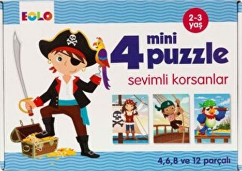 Eolo Sevimli Korsanlar - 4 Mini Puzzle - - Eolo Yayıncılık
