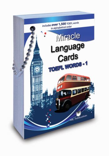 Miracle Language Cards TOEFL Words - 1 - Murat Kurt - MK Publications