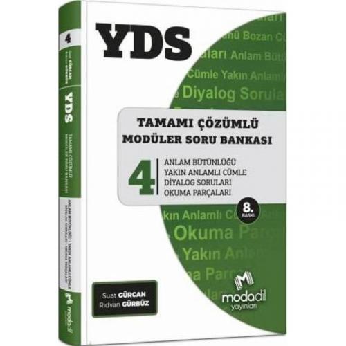 Modadil YDS Tamamı Çözümlü Modüler Soru Bankası Serisi 4 (Yeni) - Kole