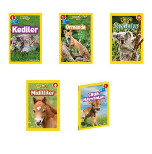 National Geographic Kids Okuma Kitapları Seviye 1 Tatlı Hayvanlar Seti