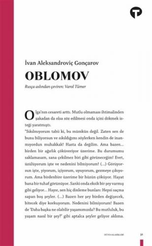 Oblomov - İvan Aleksandroviç Gonçarov - Turkuvaz Kitap