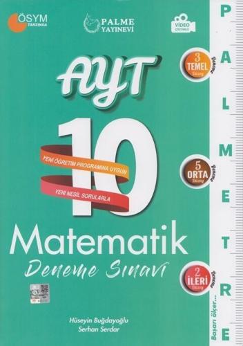 2021 AYT Matematik 10 Deneme Sınavı - Hüseyin Buğdayoğlu - Palme Yayın