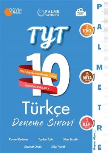 2021 TYT 10 Türkçe Deneme Sınavı - Kıymet Dolaner - Palme Yayıncılık -