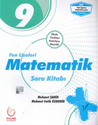 2019 9. Sınıf Fen Liseleri Matematik Soru Kitabı - Mehmet Şahin - Palm
