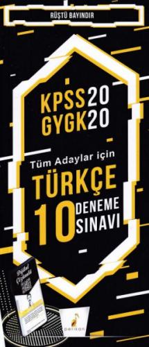 KPSS 2020 GYGK - Tüm Adaylar İçin Türkçe 10 Deneme Sınavı - Rüştü Bayı