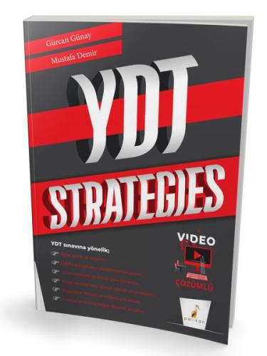 YDT Strategies Video Çözümlü Soru Bankası - Gürcan Günay - Pelikan Tıp