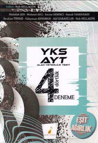 2019 YKS AYT Eşit Ağırlık 4 Dörtlük 4 Deneme Sınavı - Nuh Hellagün - P
