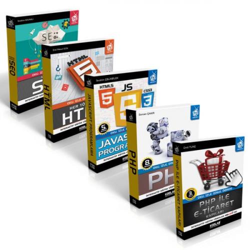 PHP Tabanlı WEB Tasarım Seti (5 Kitap Takım) - Ümit Tunç - Kodlab Yayı