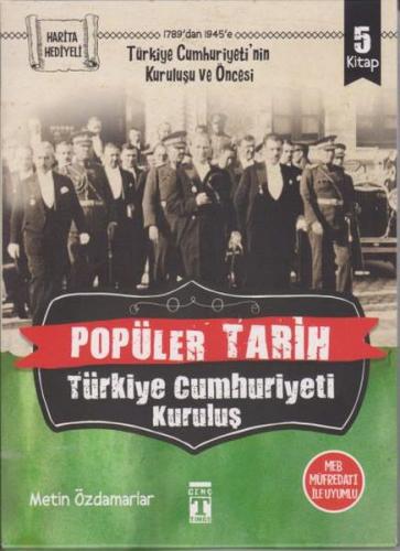 Popüler Tarih - Türkiye Cumhuriyeti Kuruluş (5 Kitap Takım) - Metin Öz