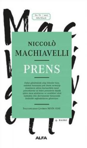 Prens - Niccolo Machiavelli - Alfa Yayınları