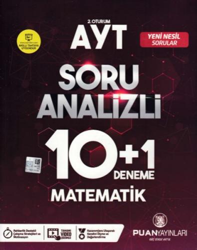 AYT Matematik Soru Analizli 10 Artı 1 Deneme - Kolektif - Puan Akademi