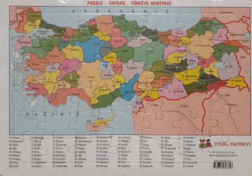 Puzzle - Türkiye Haritası - - Uysal Yayınevi