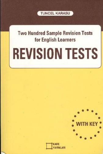 Revision Tests - Tuncel Karasu - Kare Yayınları - Ders Kitapları