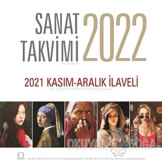 Sanat Takvimi 2022 Duvar Takvimi - Kolektif - Angora Yayınevi - Hobi