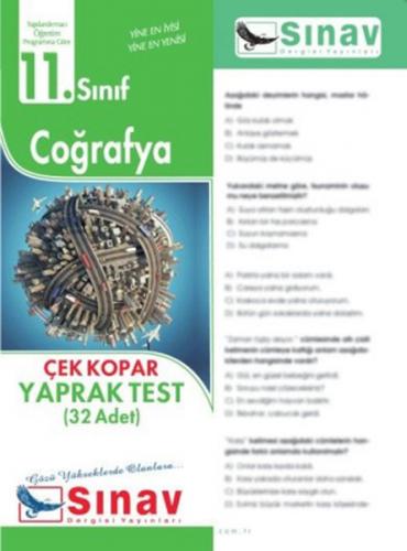 Sınav 11. Sınıf Coğrafya Çek Kopar Yaprak Test - Kolektif - Sınav Derg