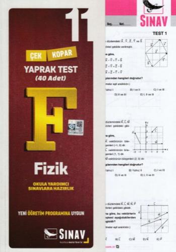 Sınav 11. Sınıf Fizik Çek Kopar Yaprak Test (Yeni) - Kolektif - Sınav 