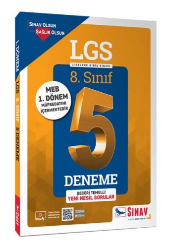8. Sınıf 1. Dönem LGS Çözümlü 5 Deneme - Kolektif - Sınav Yayınları