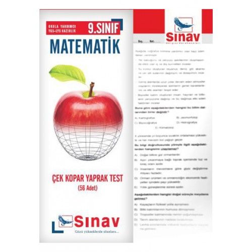 9. Sınıf Matematik Çek Kopar Yaprak Test - Kolektif - Sınav Yayınları