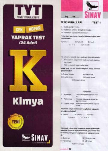 TYT Kimya Yaprak Test - Kolektif - Sınav Yayınları