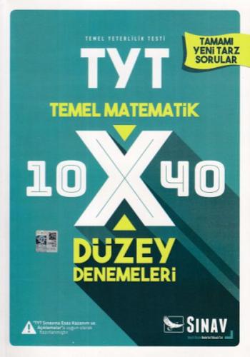 TYT Matematik 10x40 Düzey Denemeleri - Kolektif - Sınav Yayınları