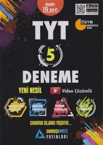 TYT 5 Deneme - Kolektif - Sıradışı Analiz Yayınları