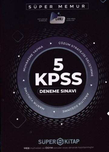 Süper Kitap KPSS 5 Deneme - - Süper Kitap