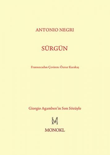 Sürgün - Antonio Negri - MonoKL