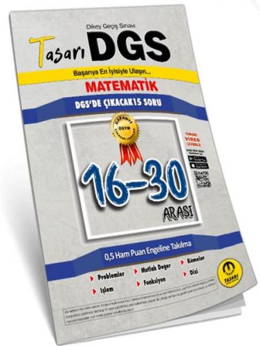DGS Matematik 16-30 Garanti Soru Kitapçığı - Kolektif - Tasarı Yayıncı