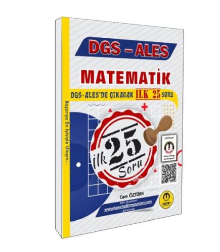 Tasarı Yayınları DGS ALES Matematik İlk 25 Çıkacak Soru Çözümlü - Cem 