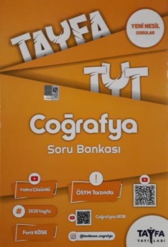 Tayfa TYT Coğrafya Soru Bankası (Yeni) - Ferit Köse - Tayfa Yayınları