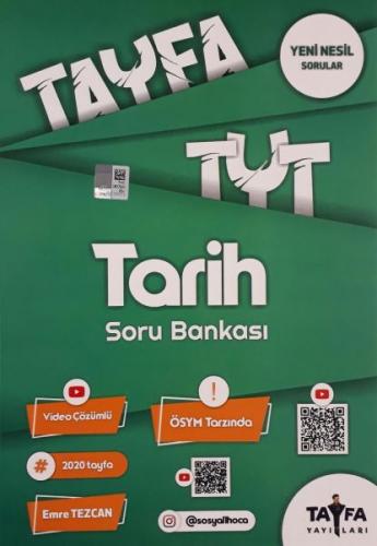 Tayfa TYT Tarih Soru Bankası (Yeni) - Emre Tezcan - Tayfa Yayınları