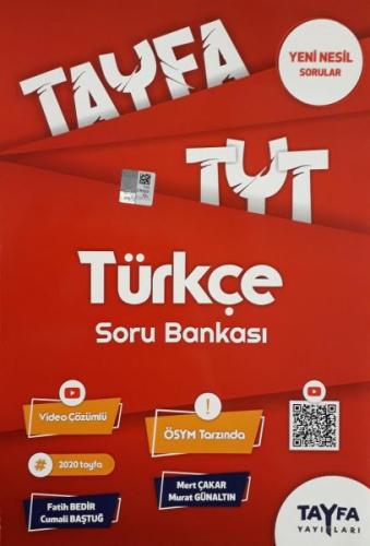 Tayfa TYT Türkçe Soru Bankası (Yeni) - Fatih Bedir - Tayfa Yayınları