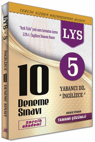 LYS 5 İngilizce 10 Deneme Sınavı - Deniz Pınar - Tercih Akademi Yayınl